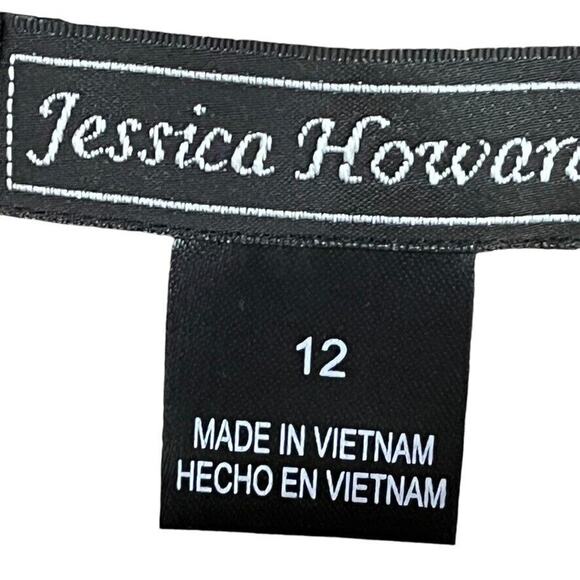 Jessica Howard Womens Teal Lace Sheath Nude Lined Cocktail Party Dress sz 12 - Picture 16 of 16